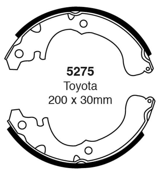 EBC Premium Bremsbacken 5275 für Toyota Tercel AL2 1.5 4WD hinten