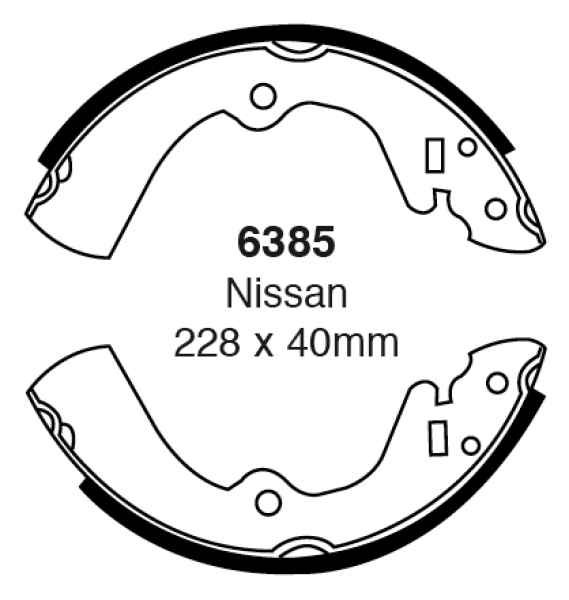 EBC Premium Bremsbacken 6385 für Nissan Sunny 2 B12 1.6 GTI 16V hinten