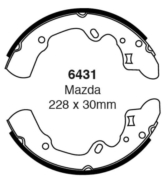 EBC Premium Bremsbacken 6431 für Mazda 626 (3) GD 2.0 12V hinten