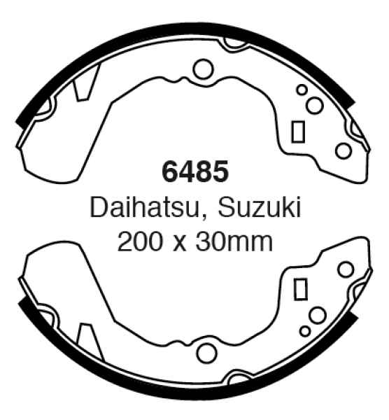 EBC Premium Bremsbacken 6485 für Suzuki Baleno EG 1.6i 16V 4x4 hinten