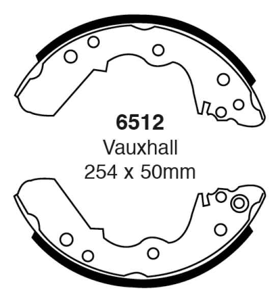 EBC Premium Bremsbacken 6512 für Opel Frontera A 5MWL4 2.4i hinten