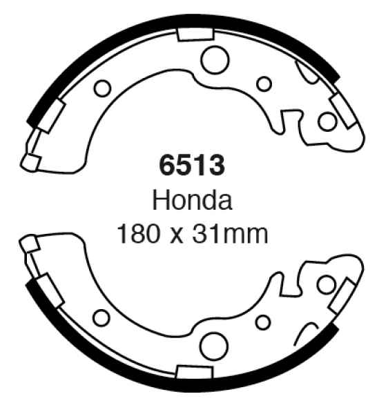 EBC Premium Bremsbacken 6513 für Honda Civic 5 EG 1.3 16V hinten