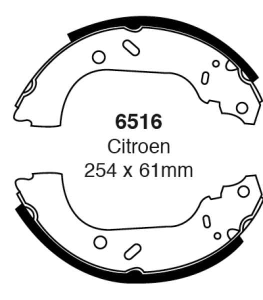 EBC Premium Bremsbacken 6516 für Fiat Scudo 1 220L 1.9 TD hinten