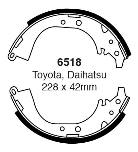 EBC Premium Bremsbacken 6518 für Toyota RAV 4 (1) SXA1 2.0 16V hinten