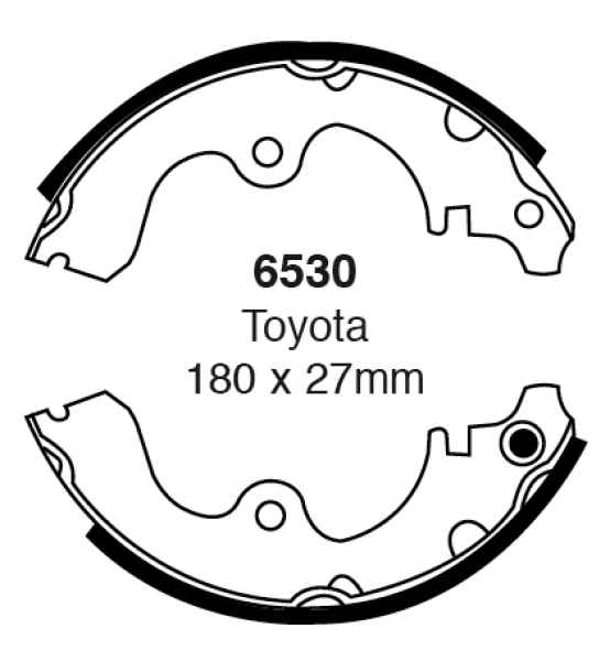 EBC Premium Bremsbacken 6530 für Toyota Starlet 3 P8 1.3 12V hinten