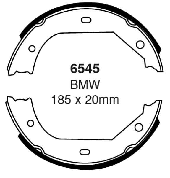 EBC Premium Bremsbacken 6545 für BMW 3 E46 330d