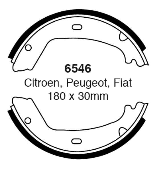 EBC Premium Bremsbacken 6546 für Lancia Zeta 220 2.1 TD