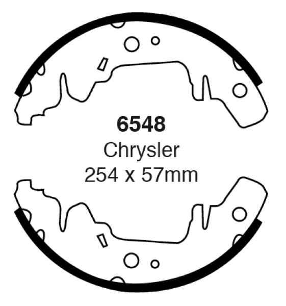 EBC Premium Bremsbacken 6548 für Kia Carnival 1 UP 2.5 V6 hinten
