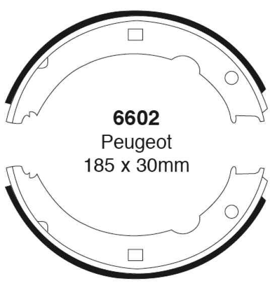 EBC Premium Bremsbacken 6602 für Peugeot 607 9D, 9U 2.0