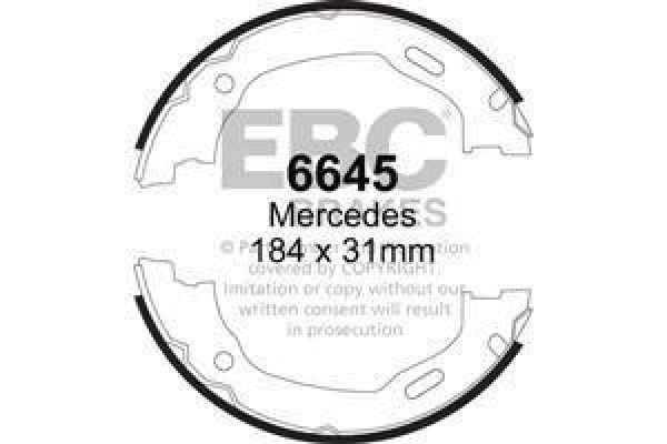 EBC Premium Bremsbacken 6645 für Mercedes-Benz M-Klasse W163 ML 400 CDI