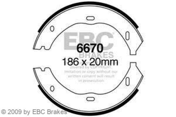 EBC Premium Bremsbacken 6670 für Mercedes-Benz Vito W639 119