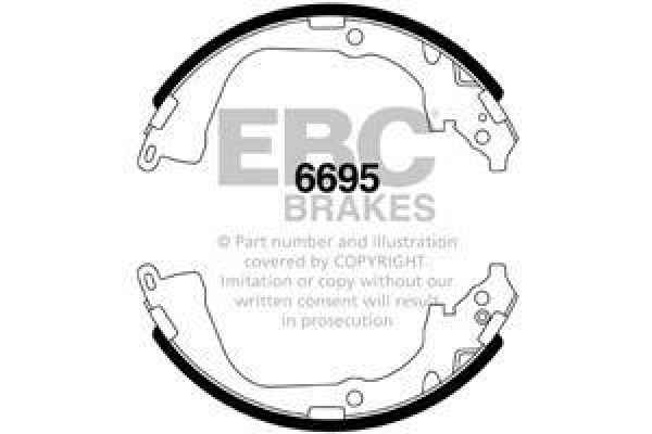 EBC Premium Bremsbacken 6695 für VW Amarok  2.0 BiTDI 4motion hinten