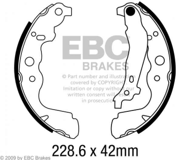 EBC Premium Bremsbacken 6699 für Dacia Duster HS 1.6 16V
