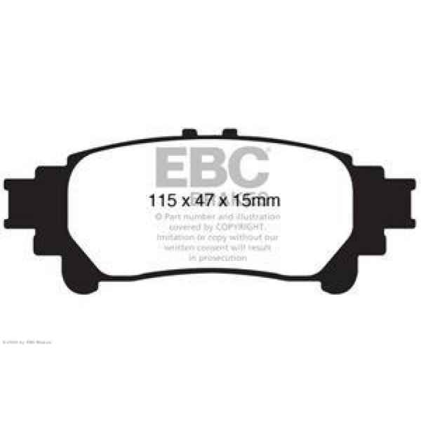 EBC Redstuff Bremsbeläge DP31850C für Lexus RX (3) GYL1_, GGL15, AGL10 450h AWD hinten