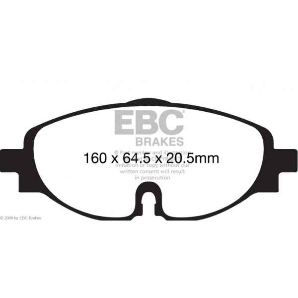 EBC Bluestuff Bremsbeläge DP52150NDX für VW T-ROC A11, D11 1.0 TSI vorne