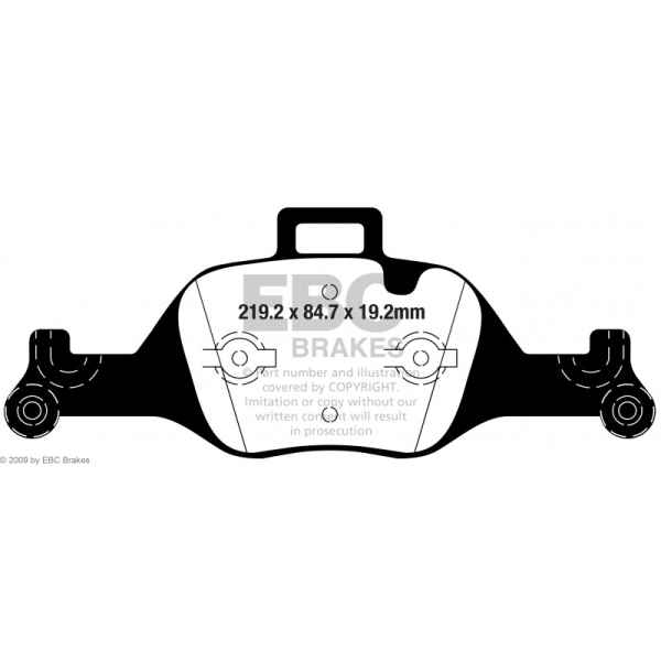 EBC Bluestuff Bremsbeläge DP52289NDX für BMW i4 G26 eDrive40 vorne