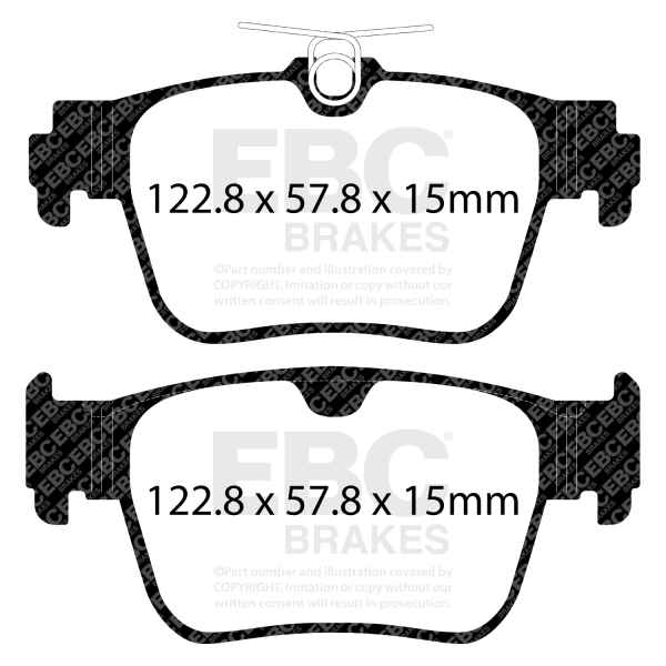 EBC Blackstuff Bremsbeläge DPX2438 für VW GOLF VIII CD1 1.4 TSI eHybrid hinten