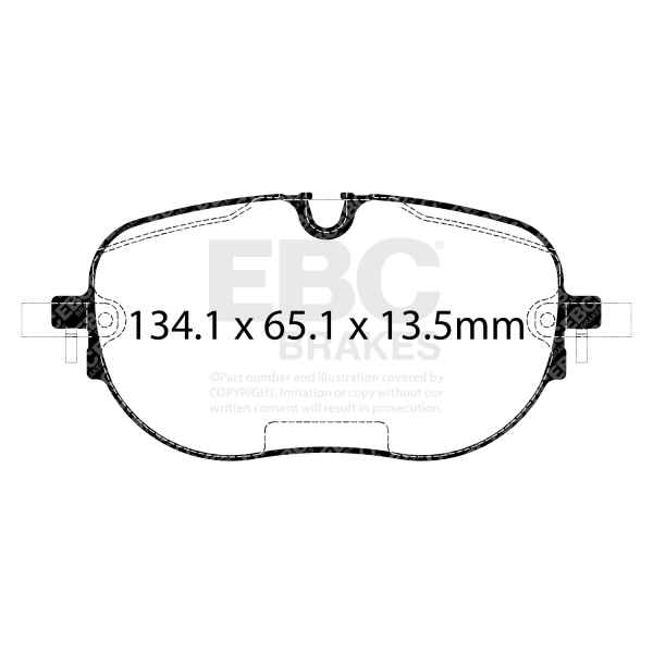 EBC Blackstuff Bremsbeläge DPX2446 für VW ID.3 E11 Pure vorne