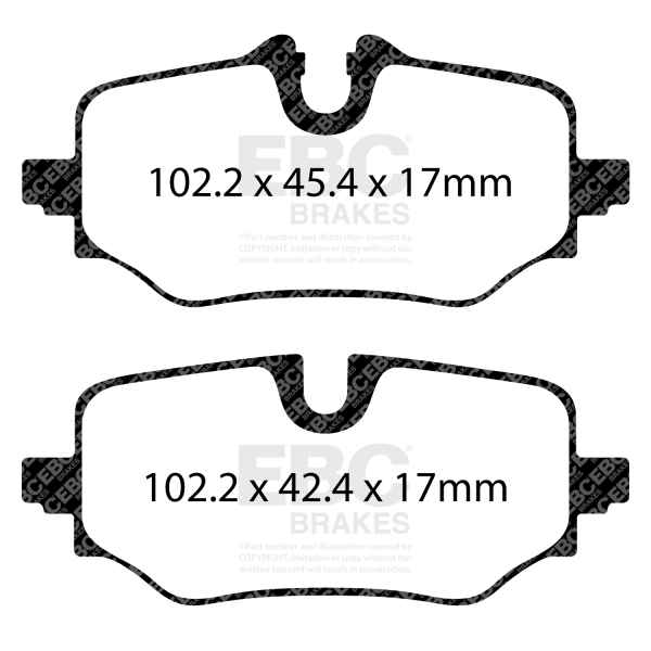 EBC Blackstuff Bremsbeläge DPX2507 für BMW X1 U11 iX1 eDrive20 hinten