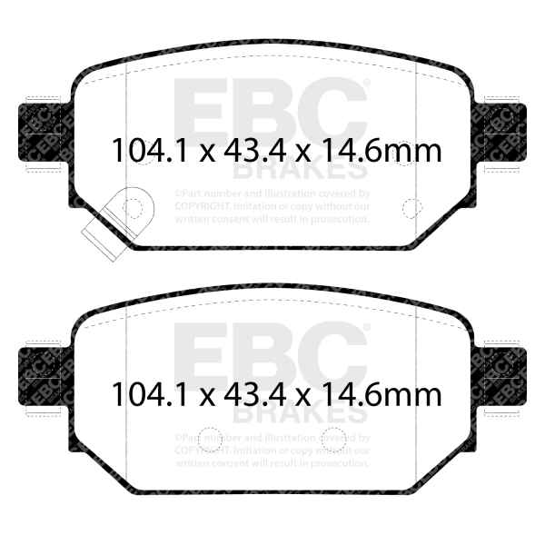 EBC Blackstuff Bremsbeläge DPX3081 für Mazda CX-3 DK 2.0 SKYACTIV-G (DK2W7) hinten