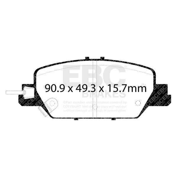 EBC Blackstuff Bremsbeläge DPX3085 für Honda CR-V V RW, RT 1.5 VTEC (RW1) hinten